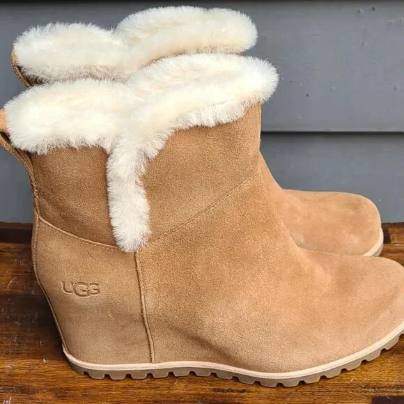 UGG Malvella Chestnut Suede Boots size 9.5 NWOT! - Picture 8 of 12